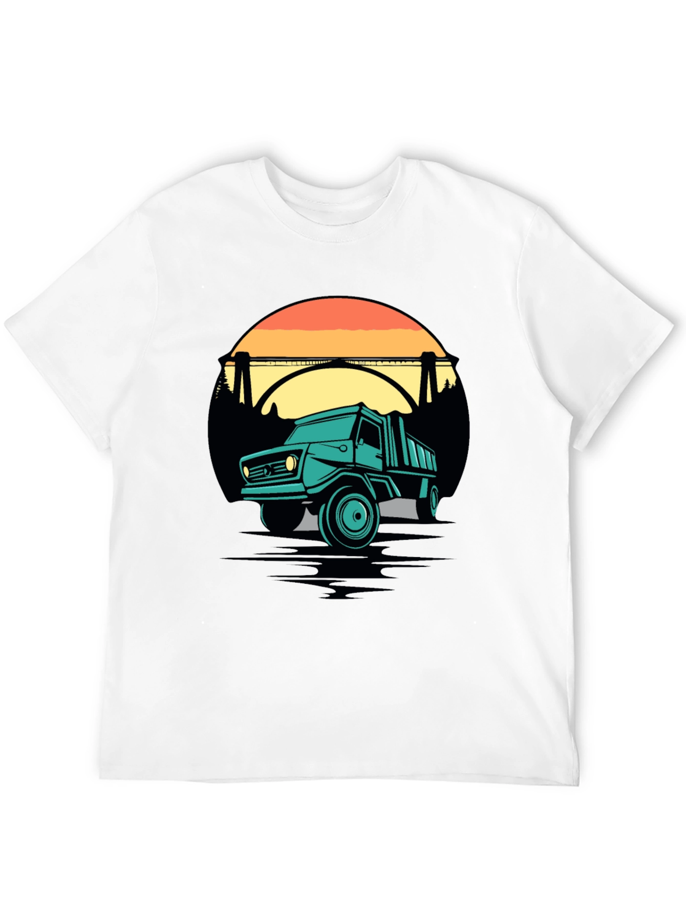 Retro Truck Graphic Tee - Black