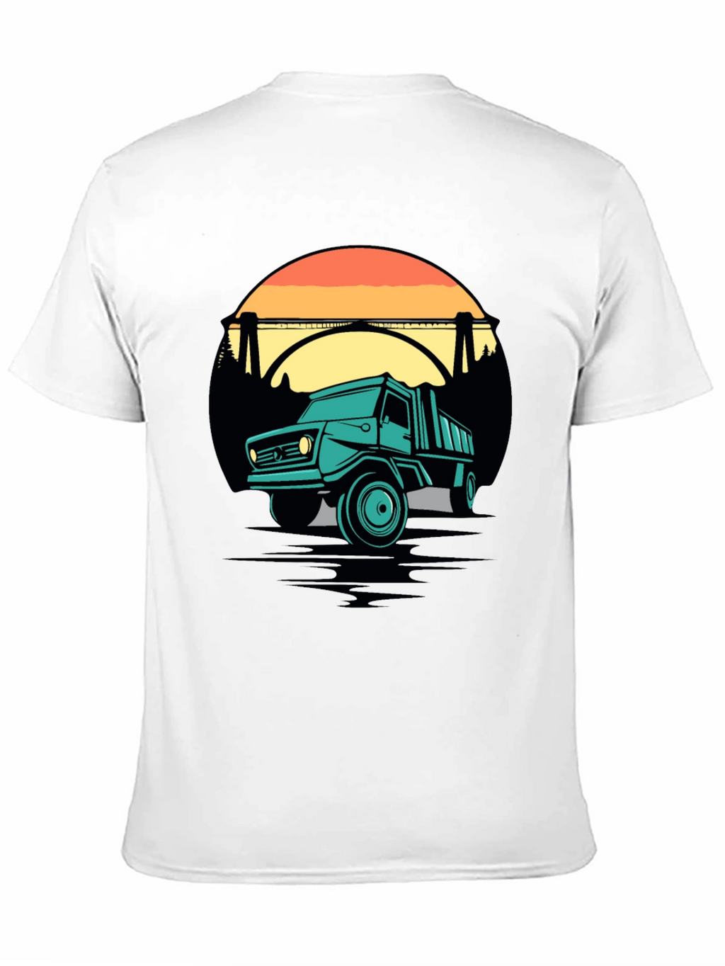 Retro Truck Graphic Tee - Black