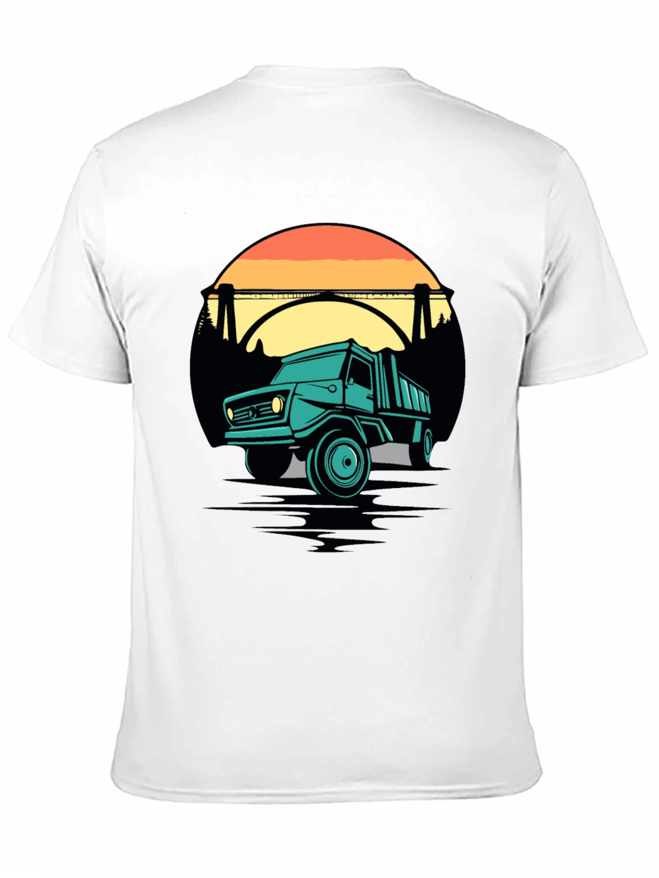 Retro Truck Graphic Tee - Black