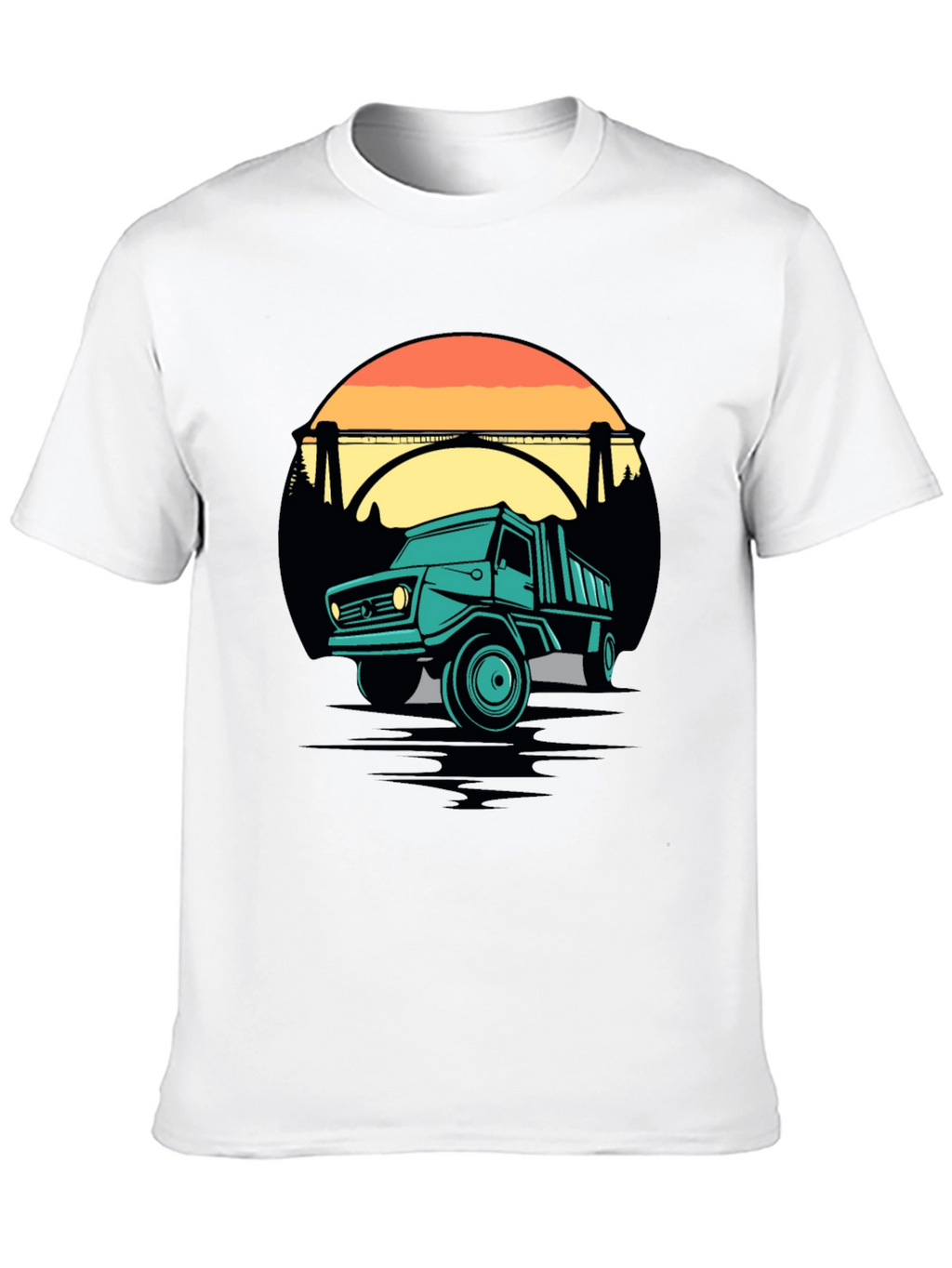 Retro Truck Graphic Tee - Black