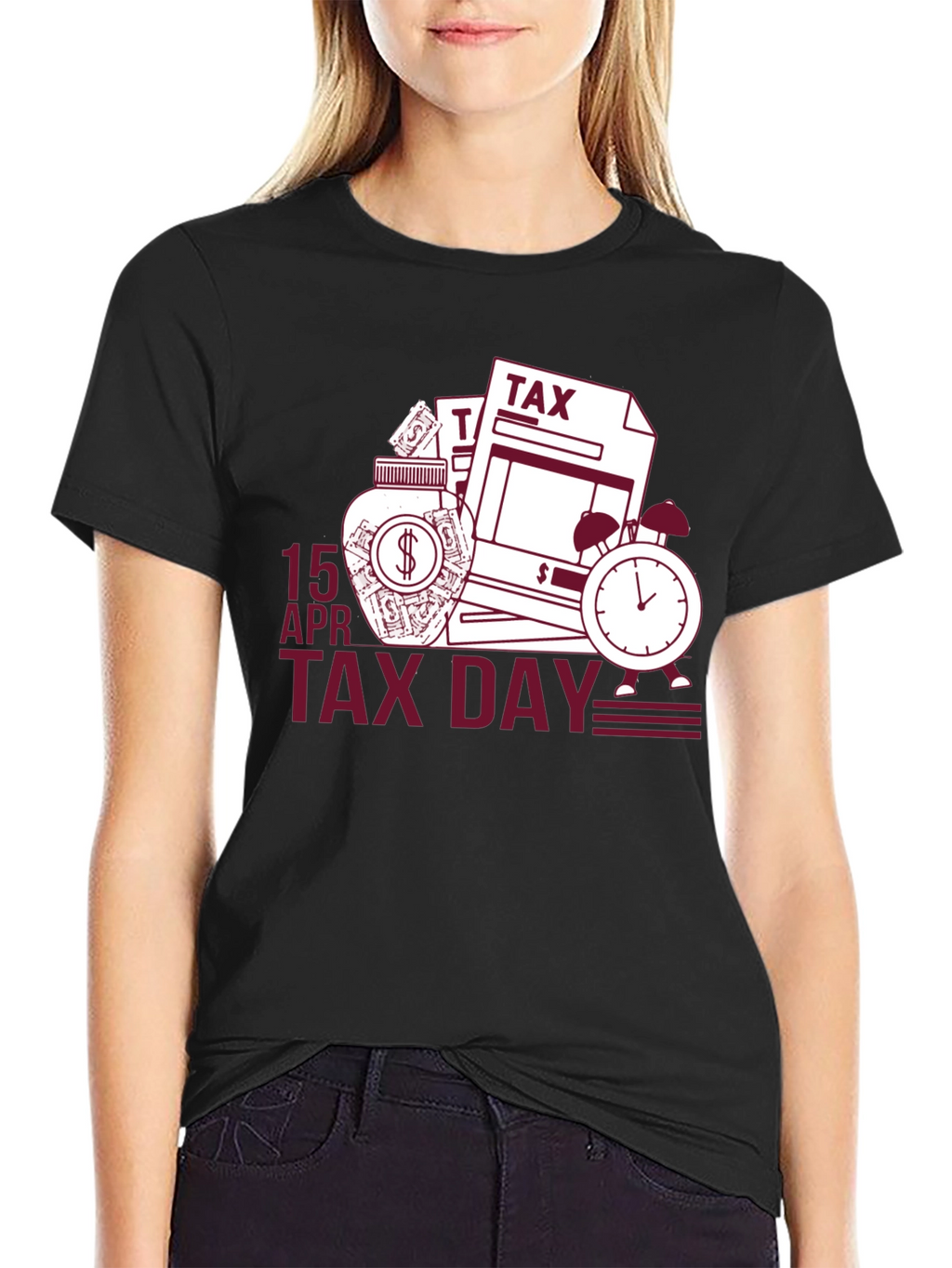 Tax Day T-Shirt: 15 APR Deadline Reminder