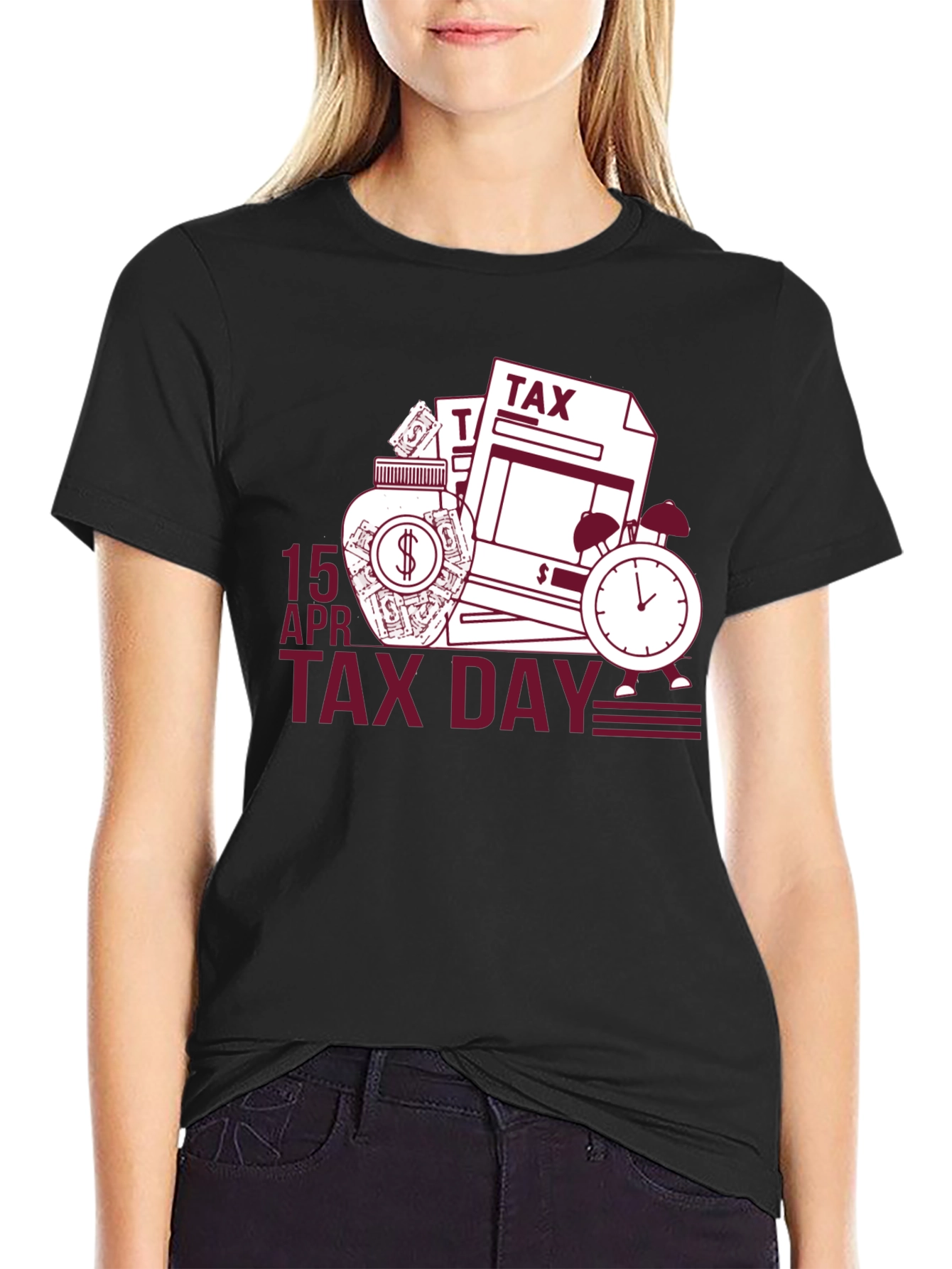 Tax Day T-Shirt: 15 APR Deadline Reminder