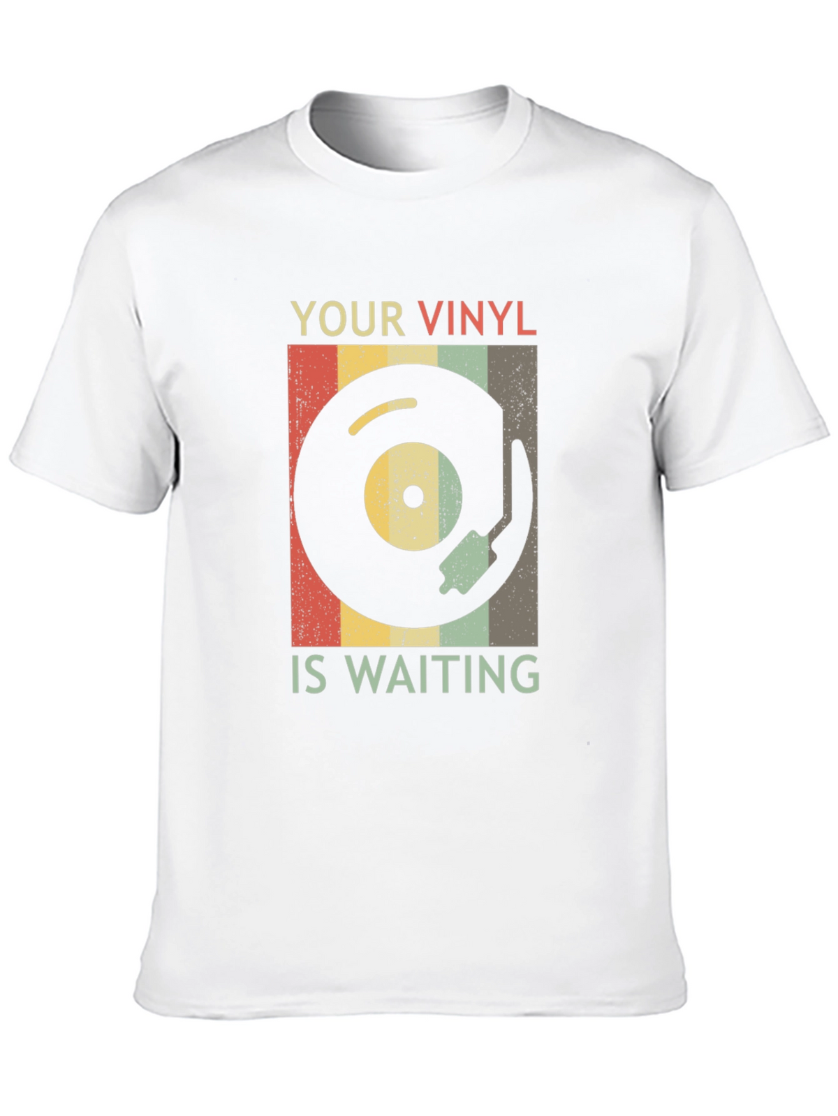 Retro Vinyl Record T-Shirt - Your Vinyl is Waiting